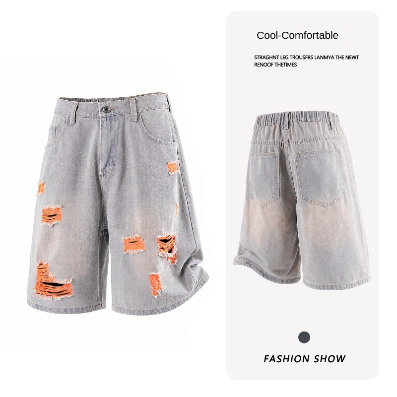 Streetwear Brand Jorts - شورتات جينز رجالية صيفية جديدة وعصرية