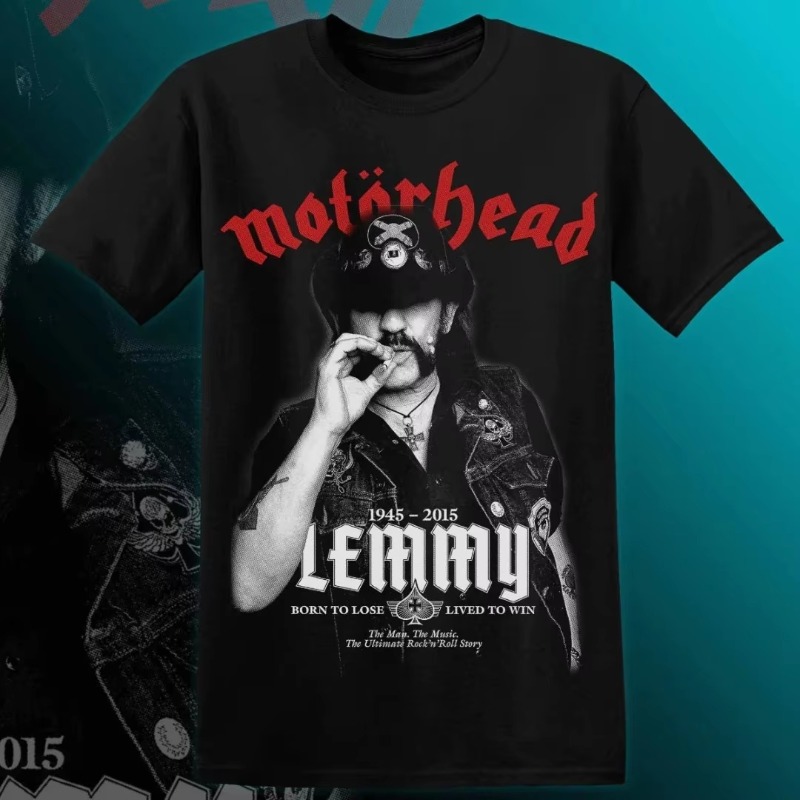 Streetwear Clothing Brands - تي شيرت MOTÖRHEAD LEMMY للرجال والنساء