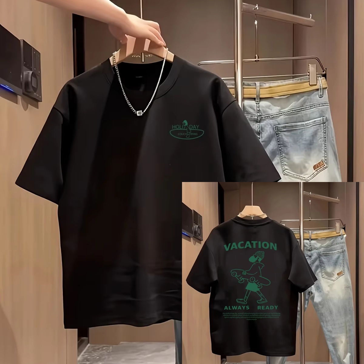 تي شيرت أبيض مطبوع عليه شعار و - مراجعة Streetwear Brand Slogans وسعره