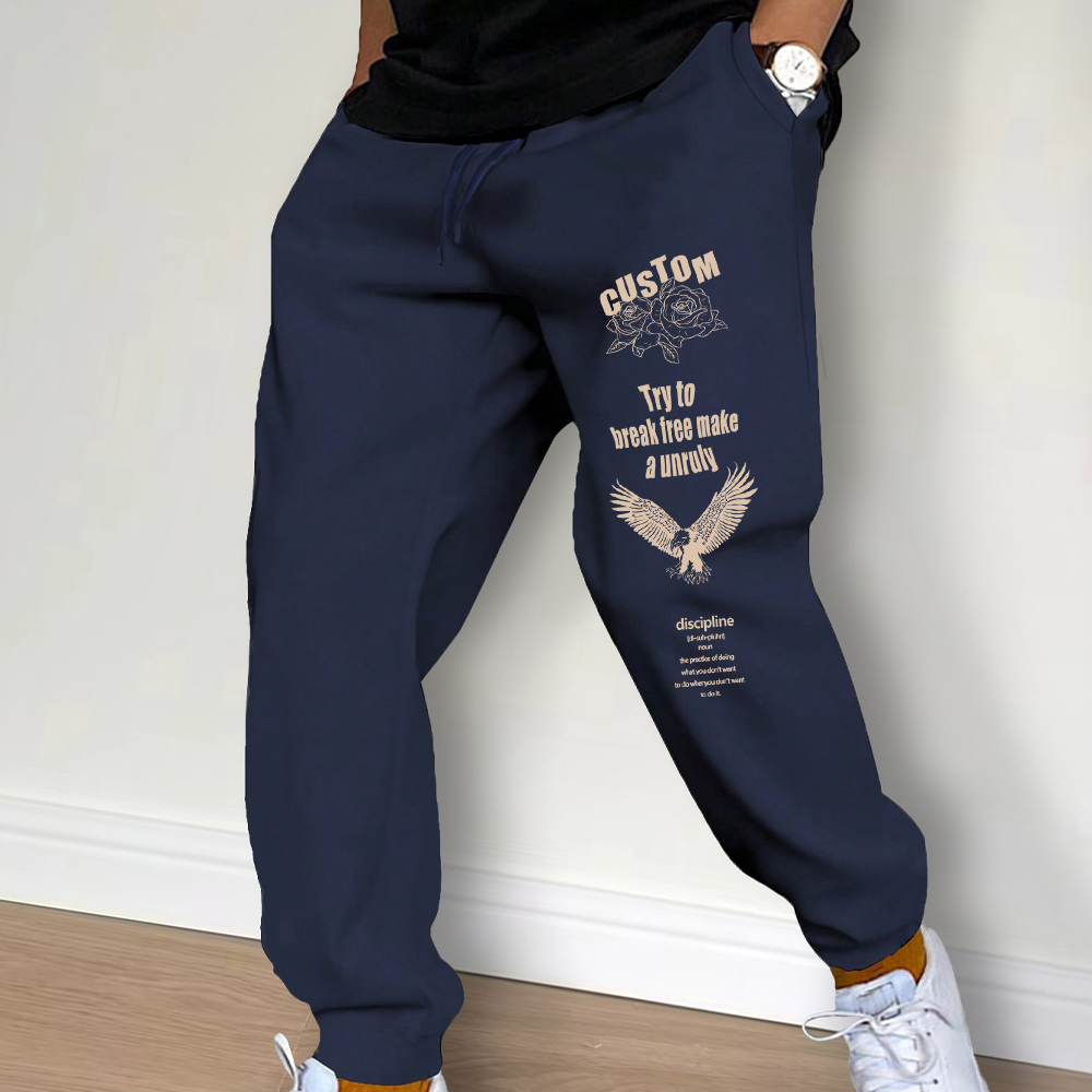 بنطال رياضي متوسط الخصر برباط  - مراجعة Streetwear Brand Clothing وسعره